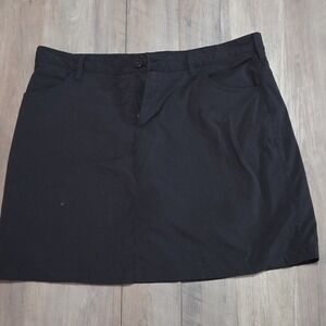 Eddie Bauer Black Travex Skort With Shorts Women Size 14 Tennis Golf Outdoors